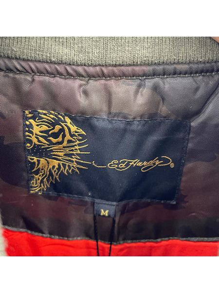 Ed Hardy ジャケット 虎 迷彩 MA-1 M