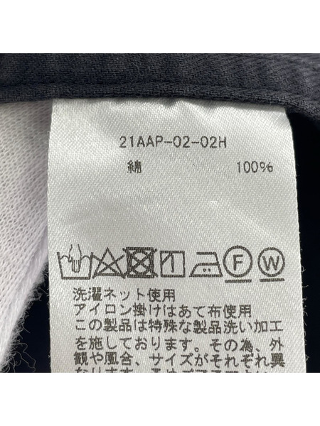 A PRESSE 21AW 硫化染メ ツイルBDシャツ 1 黒 21AAP-02-02H
