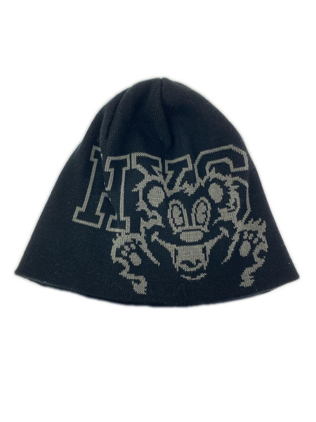 HYSTERIC GLAMOUR ニットキャップ FIRE BEAR ビーニー 01261QH02 ブラック