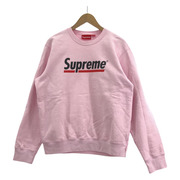 Supreme 20SS Underline Crewneck S ピンク