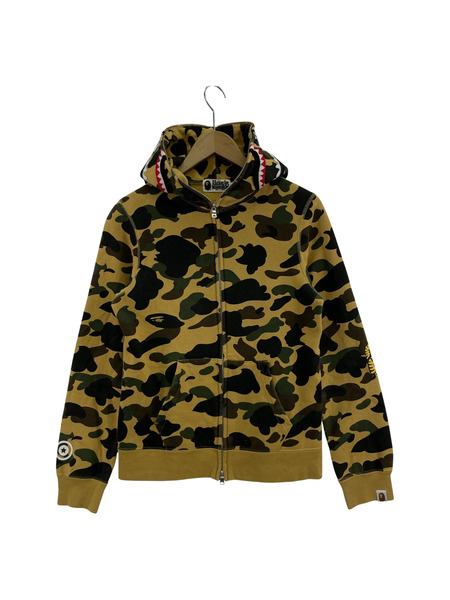 A BATHING APE 1stカモ フルジップシャークパーカー XS 001ZPD302008｜商品番号：2100223572754 -  買取王国ONLINESTORE