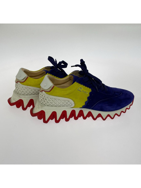 C.Louboutin LOUBISHARK ルビシャークスニーカー 43 紫×黄