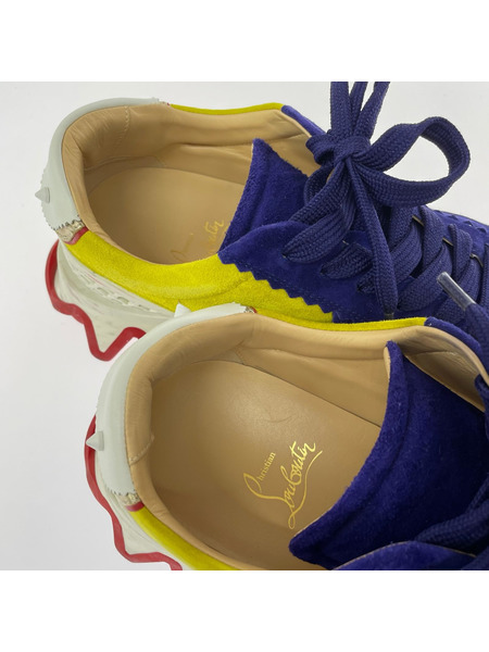 C.Louboutin LOUBISHARK ルビシャークスニーカー 43 紫×黄