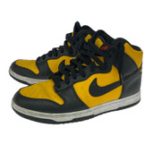NIKE スニーカー Dunk High University Gold and Black(26cm