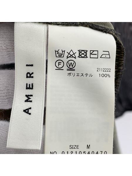 AMERI 長袖ワンピース ミランダタイダイシアーロングトップ(M)