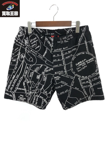 Supreme Gonz Embroidered Map ショーツ 黒