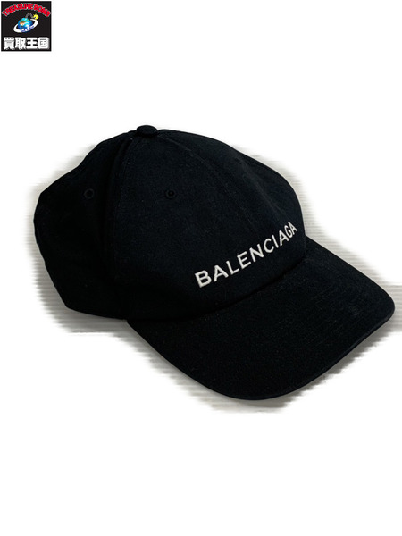 BALENCIAGA ロゴキャップ L 黒