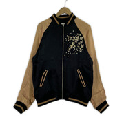 ブルゾン・ジャンパー 絡繰魂 桜刺繍スカジャン L