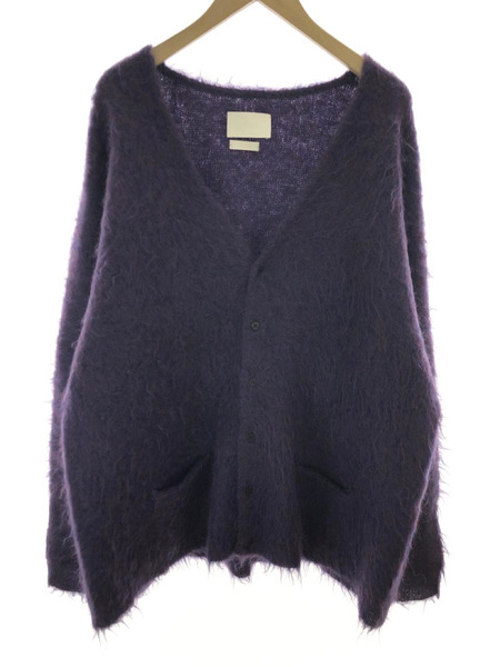 YOKE 21AW LOOSED MOHAIR CARDIGAN 3 パープル｜商品番号