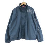 Supreme 23AW Spellout Embroidered Track Jacket (M) 紺