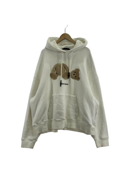 PALM ANGELS BEAR HOODIE (XL) ホワイト pmbb058r21fle001