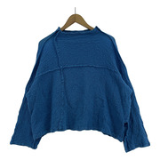 ISSEY MIYAKE 長袖Tシャツ・カットソー me 23aw ハイネック カリフラワー トップス 青