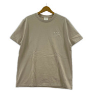 A.P.C. 半袖Tシャツ・カットソー RUE MADAME 胸ロゴ刺繍 S/S Tee アイボリー  L