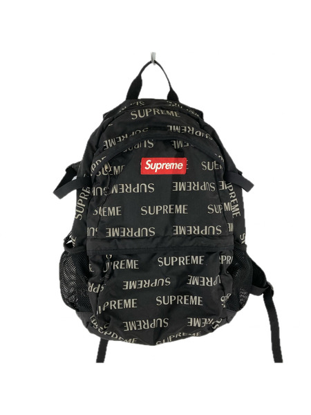 Supreme 16AW 3M Reflective Repeat Backpack 黒