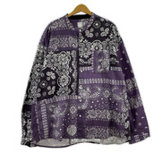 長袖シャツ Liberaiders バンダナシャツ 紫 XL