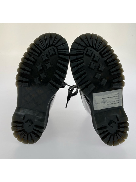 Dr.Martens ブーツ モリー 厚底 パテント シルバー/23.5cm