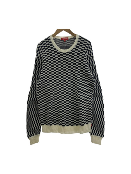 Supreme 20SS/Back Logo Sweater Checkerboard M