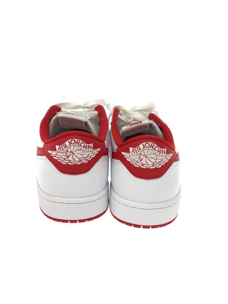 NIKE Air Jordan 1 Retro Low OG White and University Red