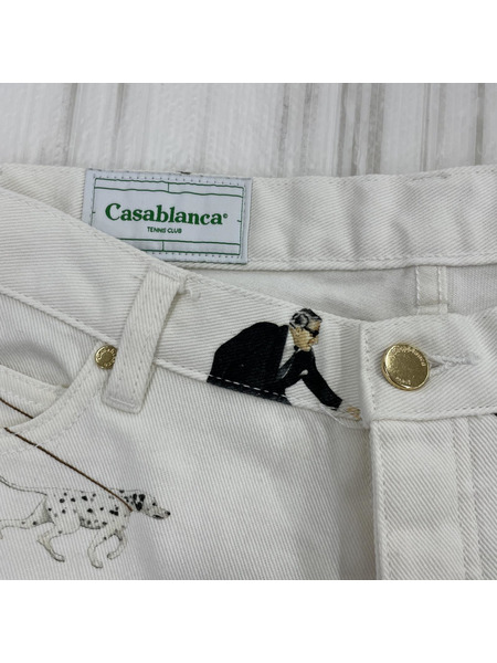 CASABLANCA 20AW デザインデニムパンツ (S)