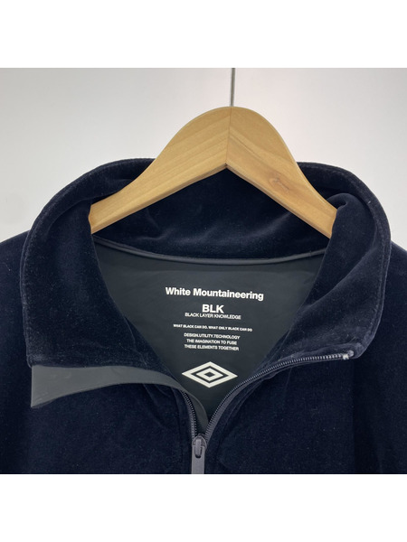 WHITE MOUNTAINEERING×umbro ベロアトラックジャケット 2XL ネイビー