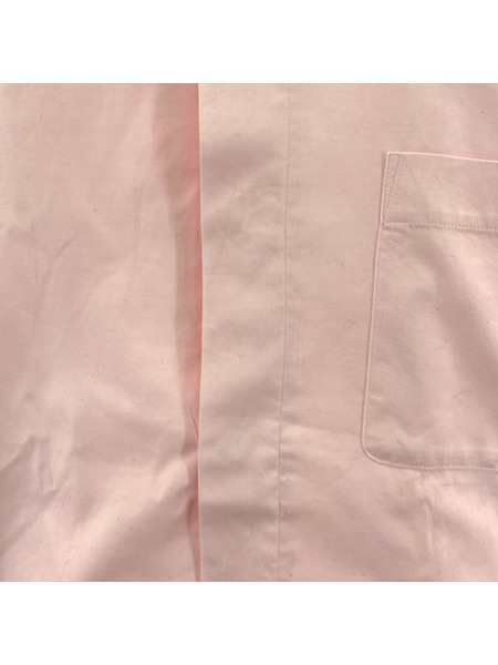 ISSEY MIYAKE スタンドカラー 比翼 オックスシャツ M ピンク