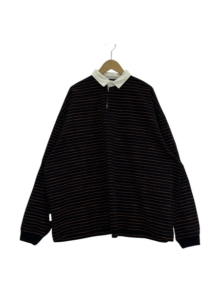 STRIPE FOR CREATIVE L/Sポロボーダーカットソー