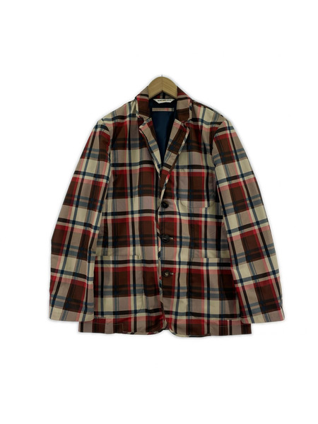 A BATHING APE テーラードジャケット・ブレザー ポリエステル チェック (S)[値下]