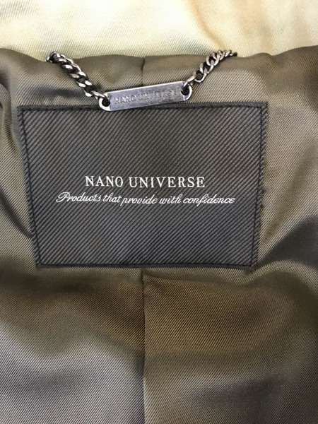 nano・universe ラグランコート カーキ M[値下]