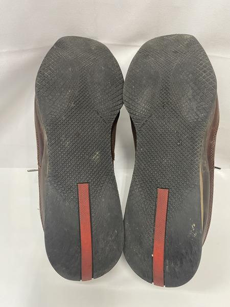 PRADA SPORTS/レザースニーカー/ブラウン/　6 1/2