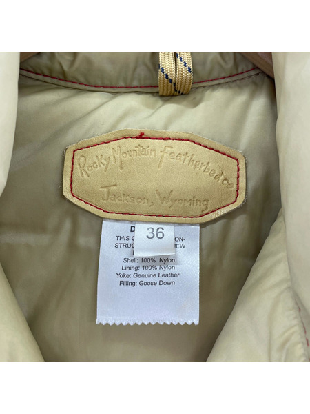 Rocky Mountain FeatherBed ダウンベスト レッド/ベージュ (36)