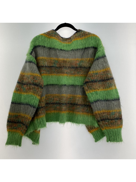 PERVERZE Tripe Mohair Wide Cardigan カーディガン F マルチ