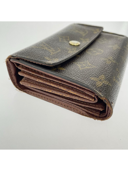 モノグラム ポルト トレゾール・エテュイ パピエ LVモノグラム 折リ畳ミ財布