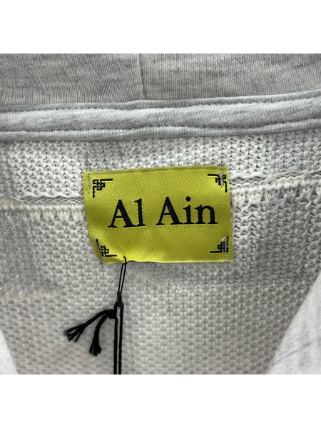 Al ain バック切替デザインフーディ M グレー