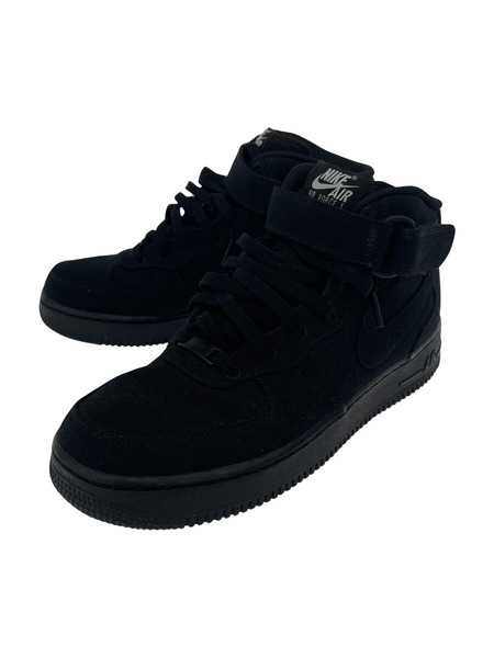 NIKE Nike Air Force 1 Mid By You ID ハイカットスニーカー 黒 26.5cm