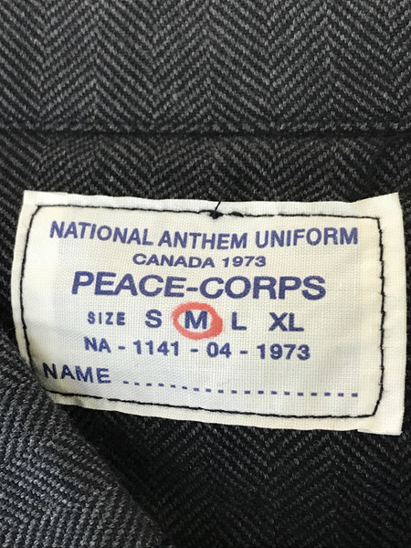 カナダ軍 PEACE CORPS ヘリンボーン ミリタリージャケット sizeM[値下