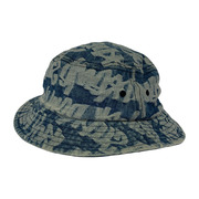 Supreme 22ss Fat Tip Jacquard Denim Hat