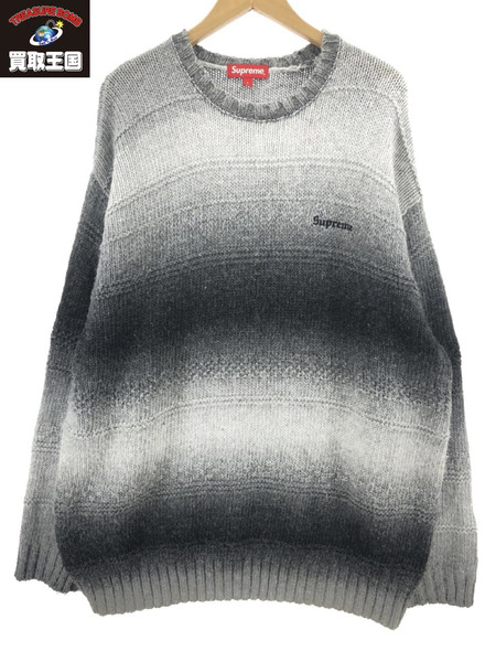 Supreme Gradient stripe sweater グラデーションニット sizeL