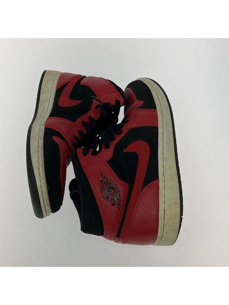 NIKE AIR JORDAN 1 MID REVERSE BRED (27.5cm) 554724-054