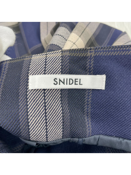 snidel ショートパンツ チェック柄 プリーツスカショーパン