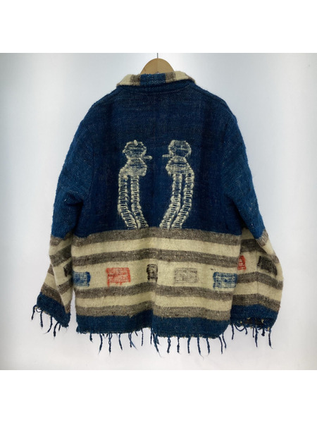 80s ウールブランケット ジップジャケット(L)[値下]