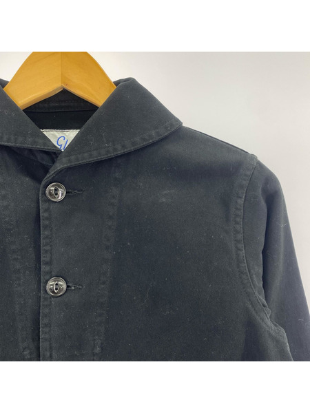 LE GLAZIK ジャケット コットン カバーオール ネイビー (34)[値下]