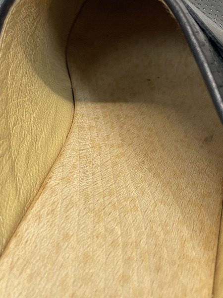 HERMES パンチングレザー サボサンダル 36 黒[値下]