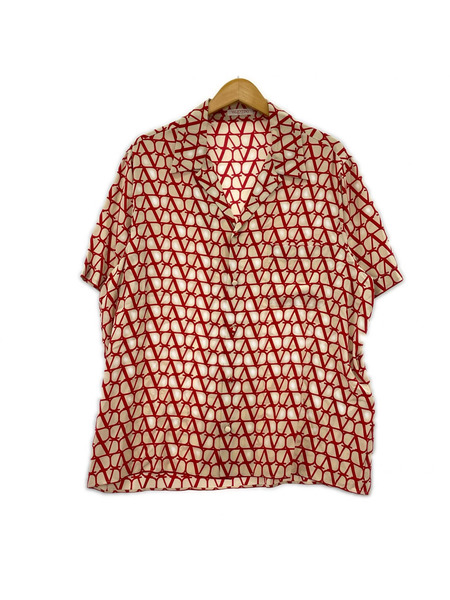 VALENTINO 半袖シャツ オールオーバー トワル イコノグラフプリント S/S シャツ（44）