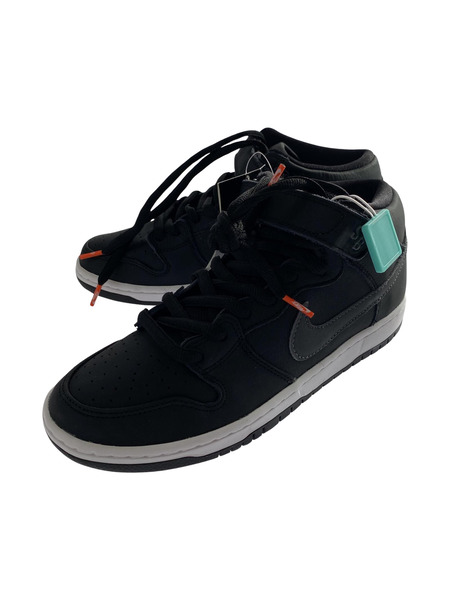 NIKE SB DUNK MID PRO ISO BLACK DARK GREY (26.5)