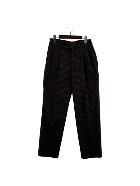 Needles jacquard trousers LQ212 ブラウン