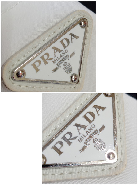 PRADA/RE-NYLON ハーフパンツSPG32 (48) 白