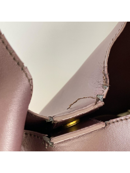 charles＆keith ハンドバッグ レザー BRW