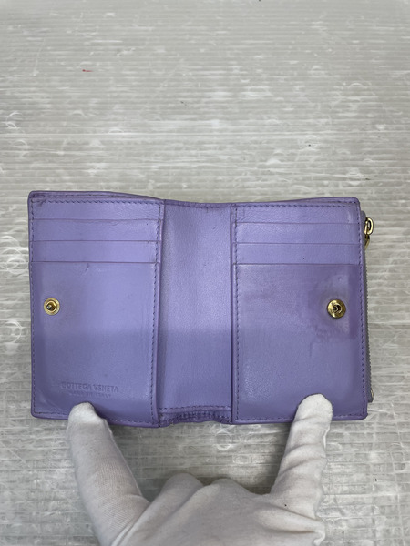 Bottega Veneta カセット コンパクトウォレット 紫