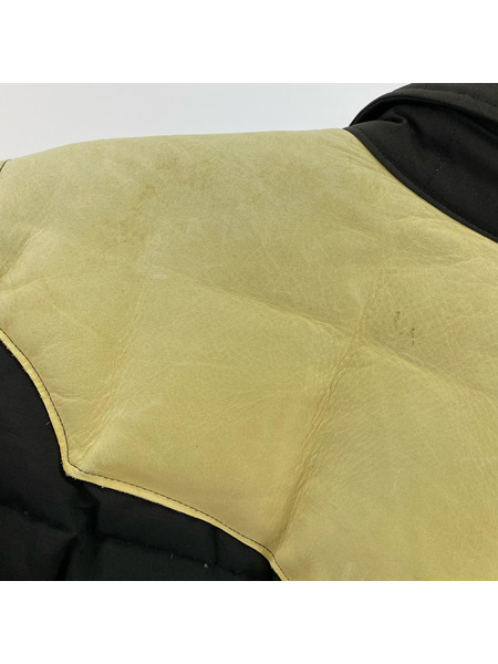 SUGAR CANE ダウンジャケット レザー切替 黒 白