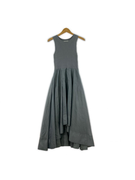 snidel ノースリーブワンピース ニットドッキングシアーワンピ  ONE GRY